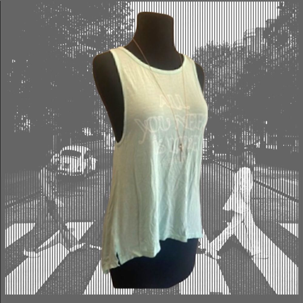 Roxy All You Need Is Love Tank Top John Lyrics Beatles XS